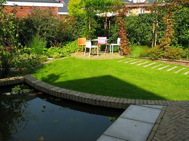 Waterberging van regenwater in prachtige tuinen Van Jaarsveld Tuinen