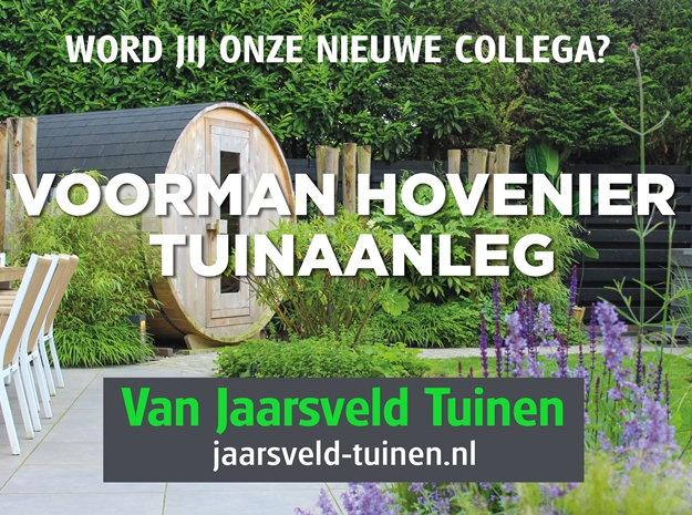 vacature voorman hovenier tuinaanleg